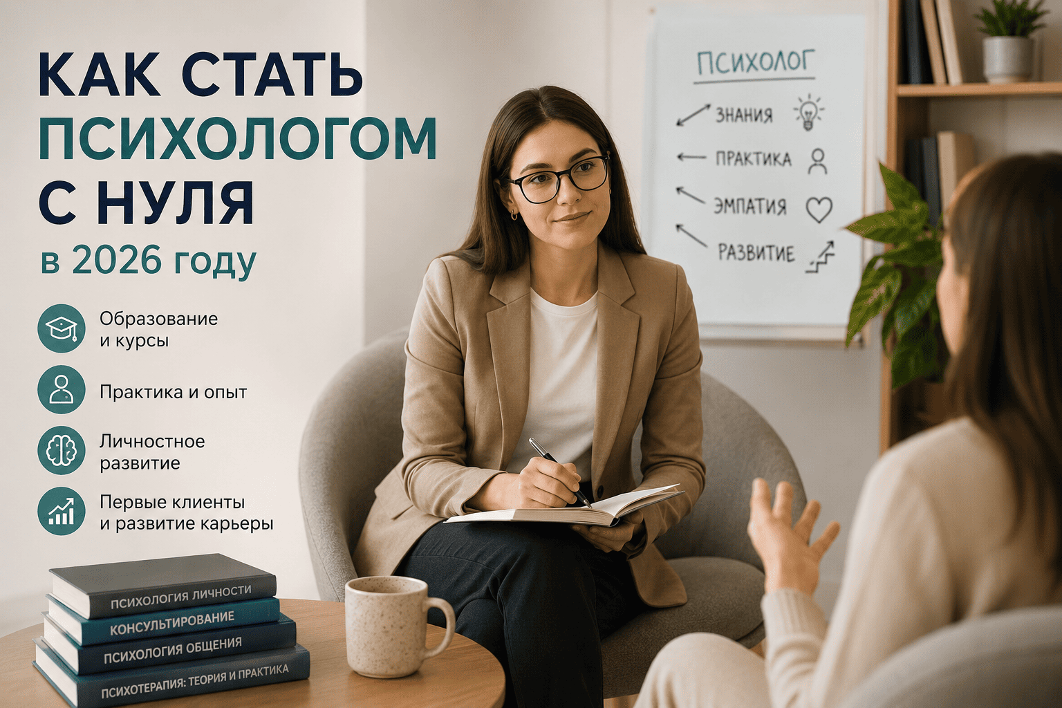 Как стать психологом с нуля в 2026 году